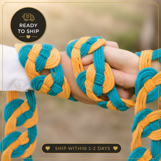 Pre-made Handmade Handfasting Cord: Celtic Knot Wedding Ceremony Cord