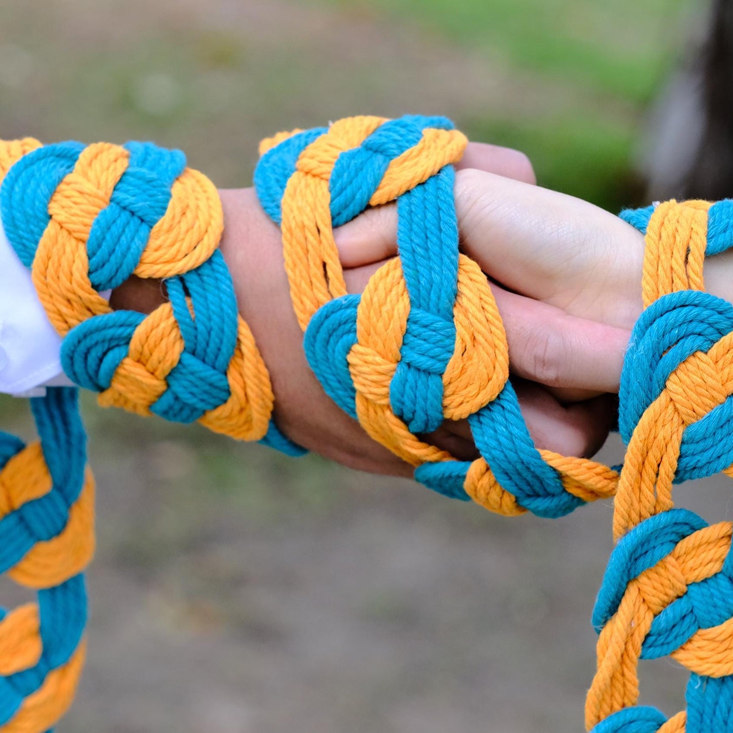 Custom braided Handfasting Cord: Dual-Tone Celtic Knot, Customizable Colors