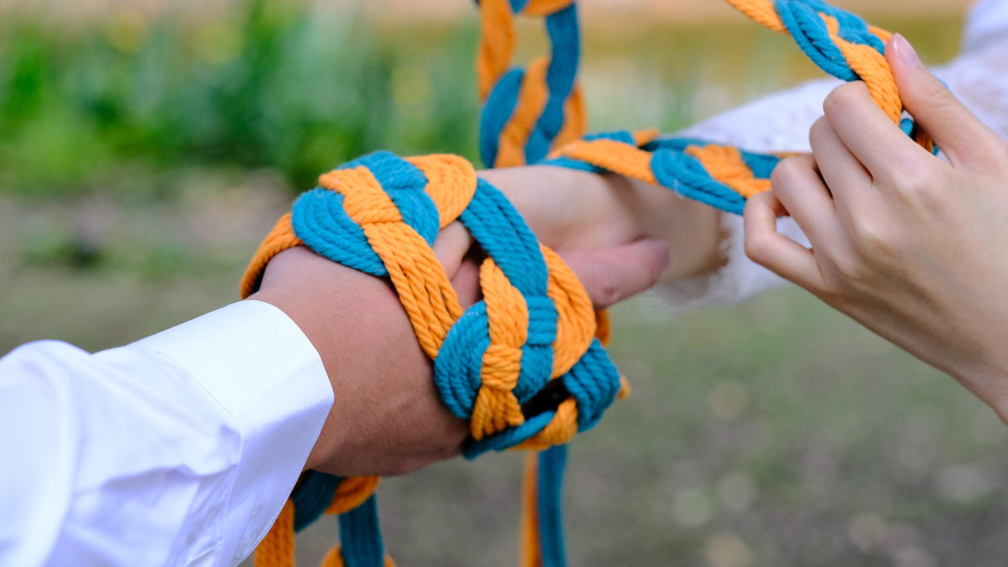 Pre-made Handmade Handfasting Cord: Celtic Knot Wedding Ceremony Cord