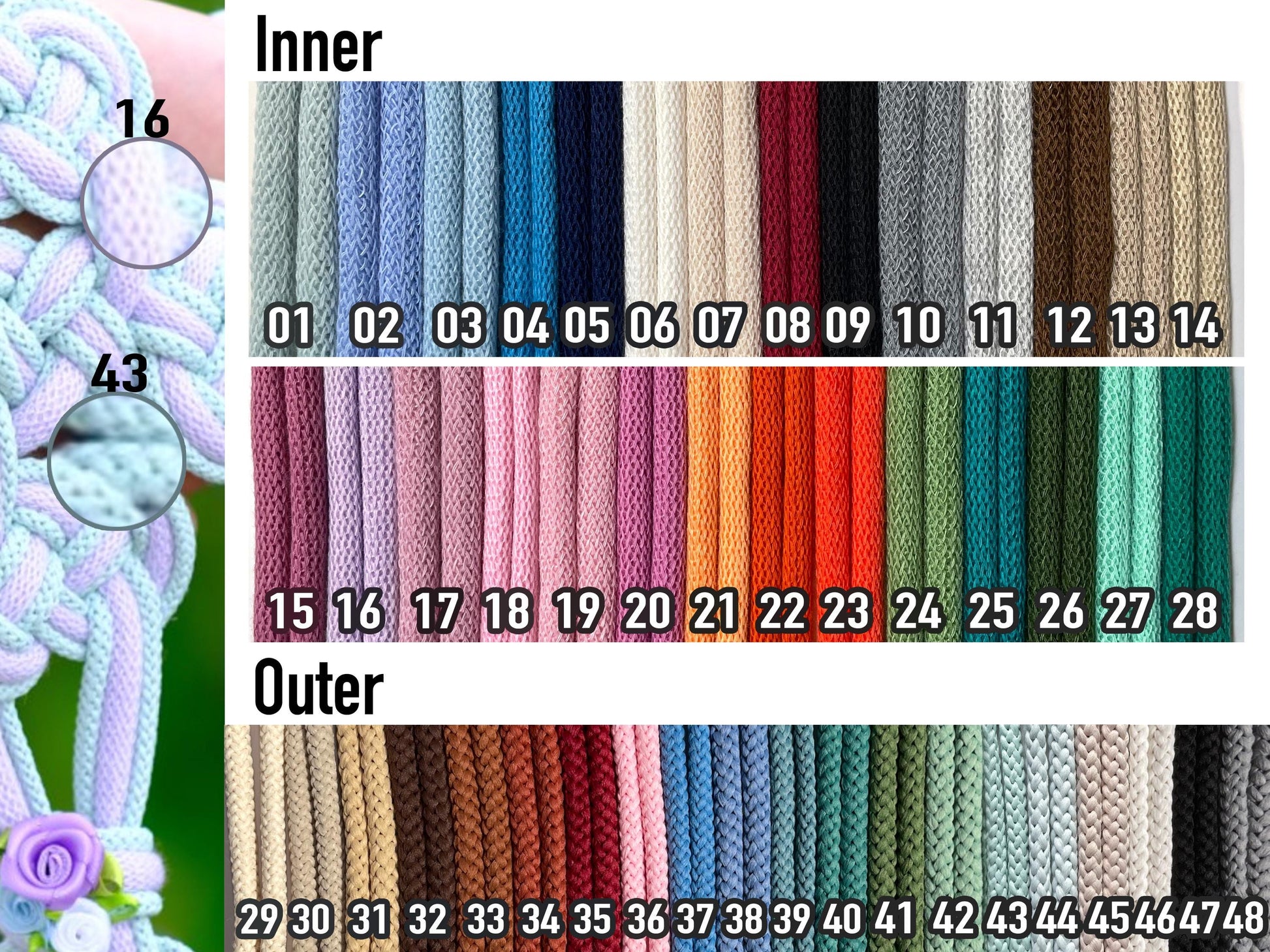 Customizable Petal Knot Handfasting Cord, Lavender & Satin Floral Accents, Celtic Wedding Ceremony Unity Tie