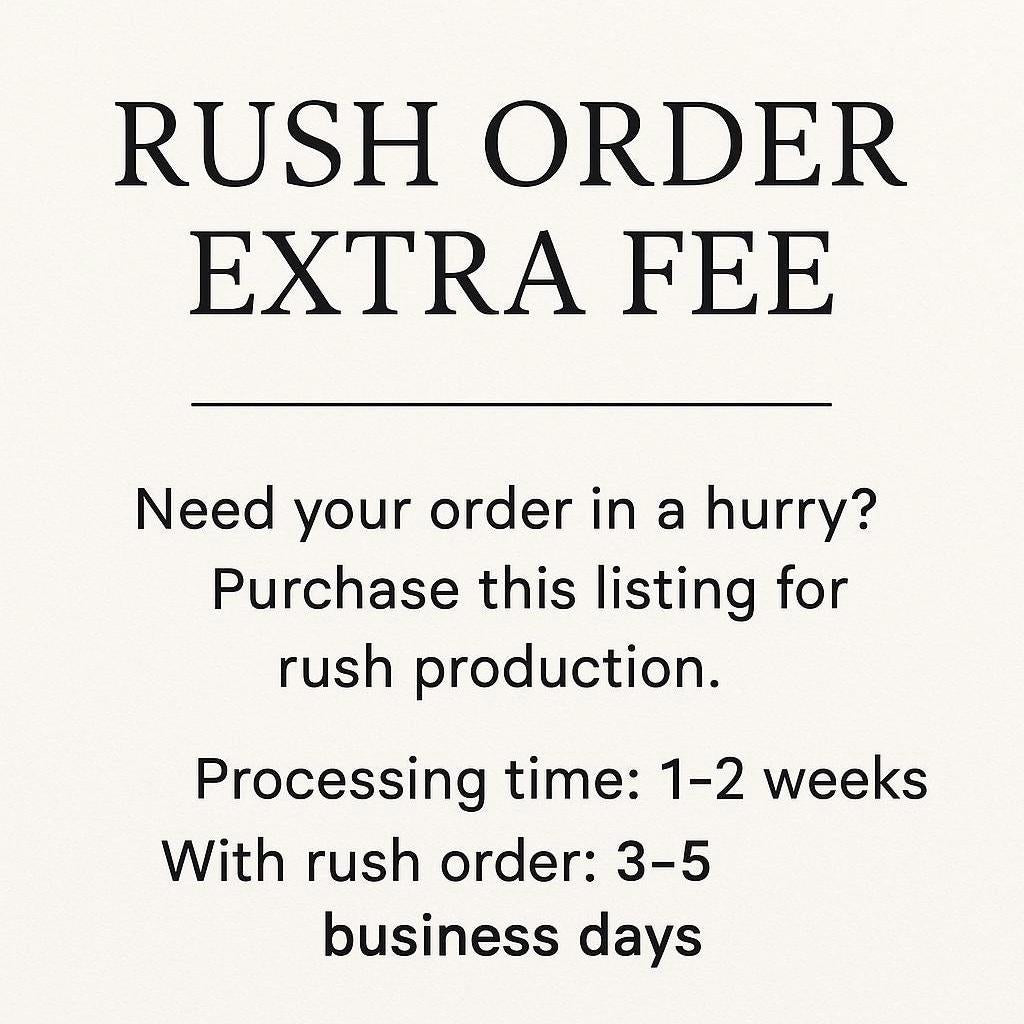 Rush Order Upgrade – Priority Processing & Fast Shipping