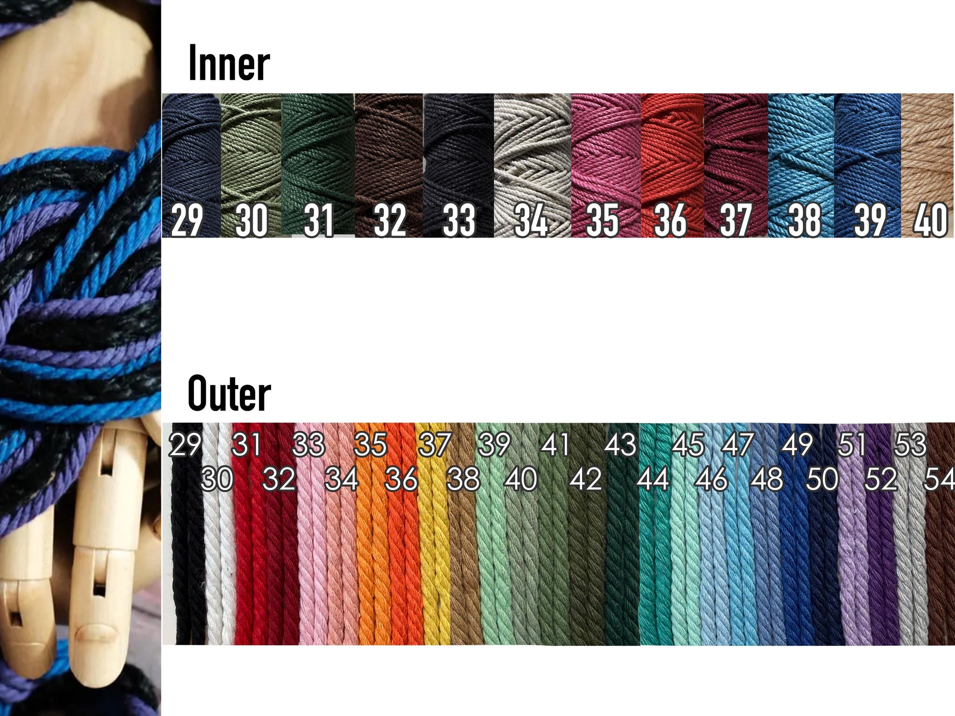 Customizable Handfasting Cord, Celtic Nine Knots, Twilight Purple Black Blue Interwoven Pagan Wedding