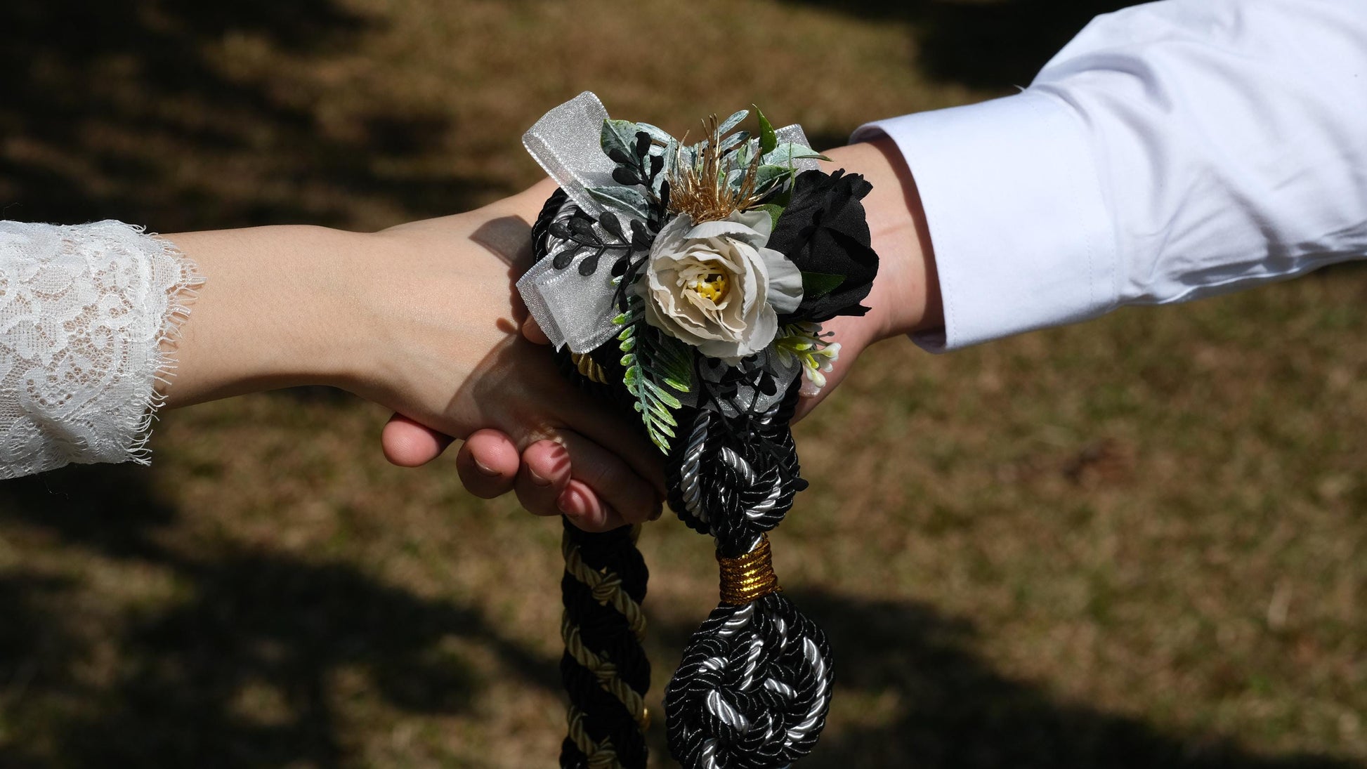 Custom Braided Handfasting Cord, Dual tone , Celtic Knot, customizable colors