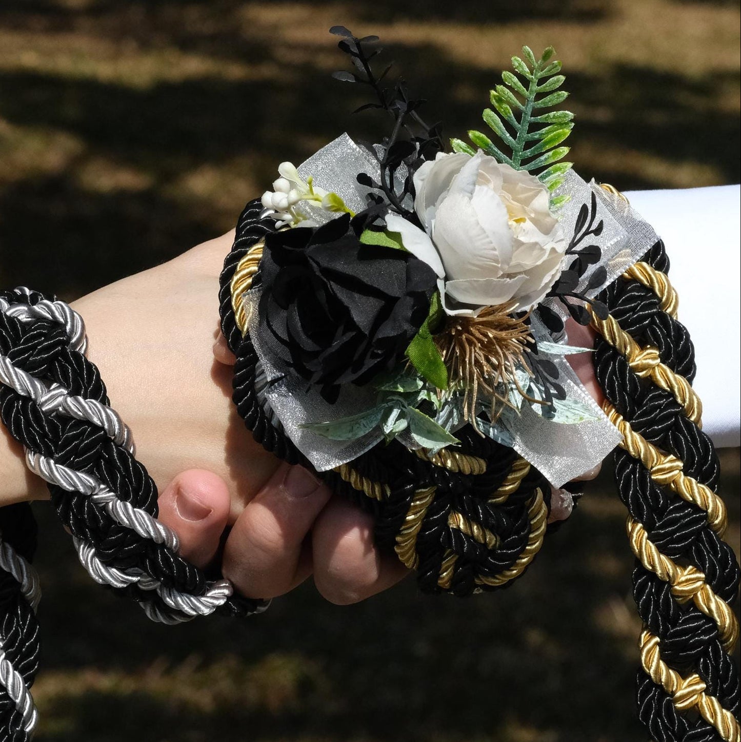 Custom Braided Handfasting Cord, Dual tone , Celtic Knot, customizable colors