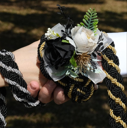 Custom Braided Handfasting Cord, Dual tone , Celtic Knot, customizable colors
