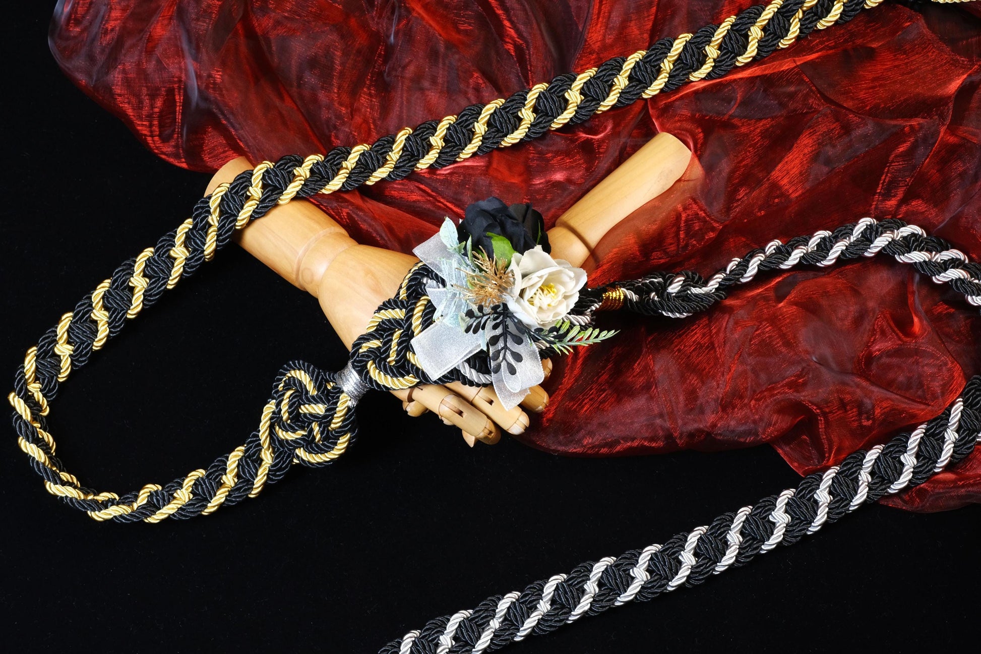 Custom Braided Handfasting Cord, Dual tone , Celtic Knot, customizable colors