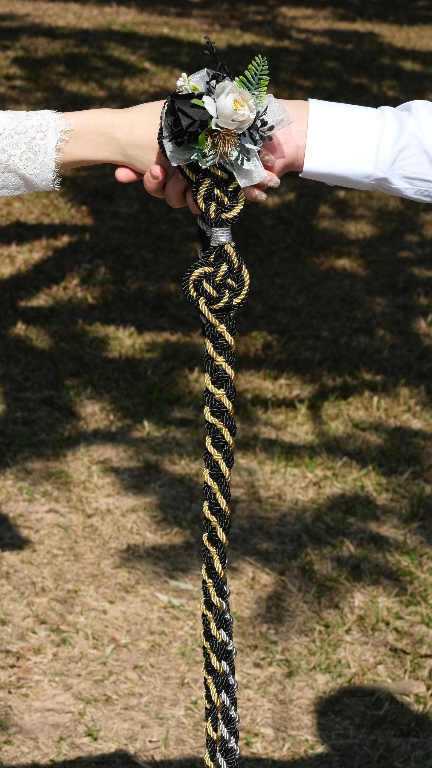 Custom Braided Handfasting Cord, Dual tone , Celtic Knot, customizable colors