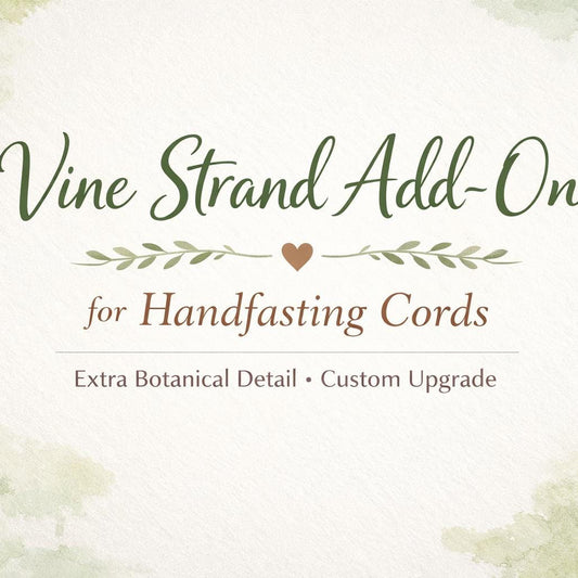 Vine Strand Add-On for Handfasting Cord | Extra Botanical Detail | Custom Wedding Cord Upgr