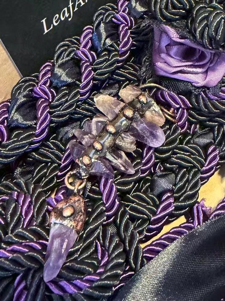 Raw Crystal Charm Add-On | Crystal Pendant for Handfasting Cord