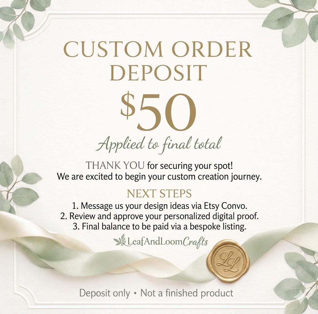 Custom Deposit – Reservation for Custom Handfasting Cord）