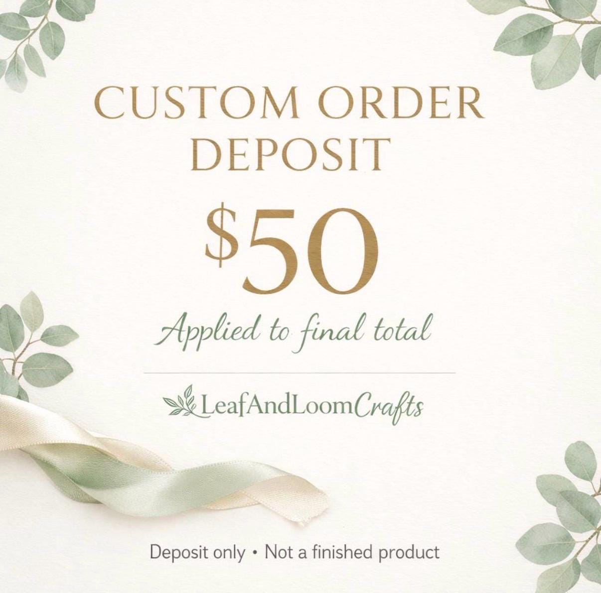 Custom Deposit – Reservation for Custom Handfasting Cord）